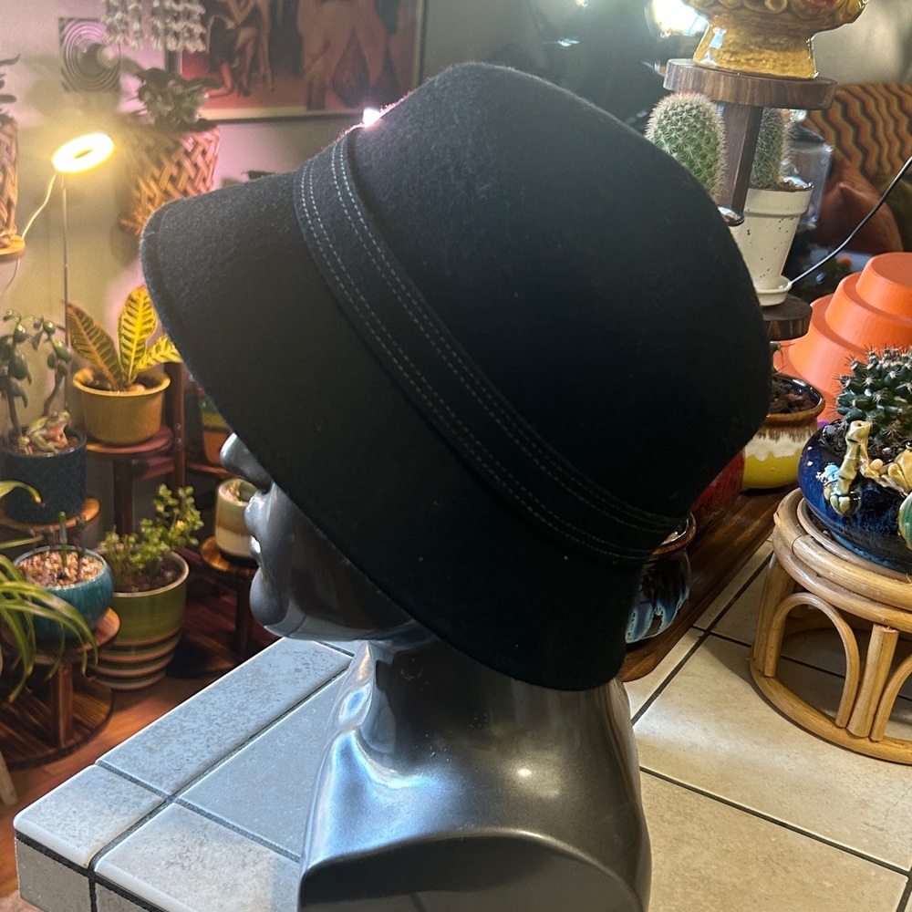 Black Wool Hat. Worn Once.